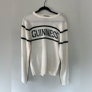 Guinness Sweater in Cream and Dark Green (Women’s XS)